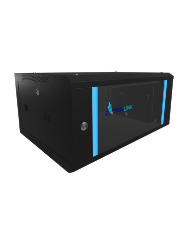 Extralink Szafa Rack 4U 600X450 Czarna Montowana Na Ścianie