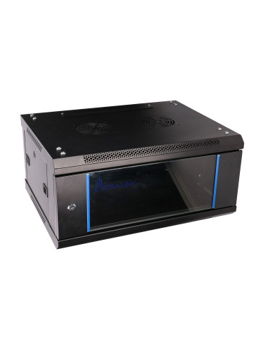 Extralink Szafa Rack 4U 600X450 Czarna Montowana Na Ścianie