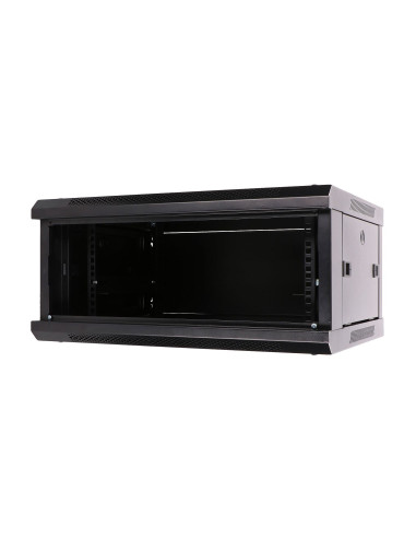 Extralink Szafa Rack 4U 600X450 Czarna Montowana Na Ścianie