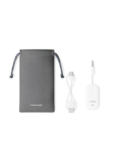 Twelve South Airfly Pro 2 - Adapter Bluetooth Do Wejścia 3,5Mm Jack Kompatybilny Z Airpods I Innymi Słuchawkami Bluetooth, Do 2 