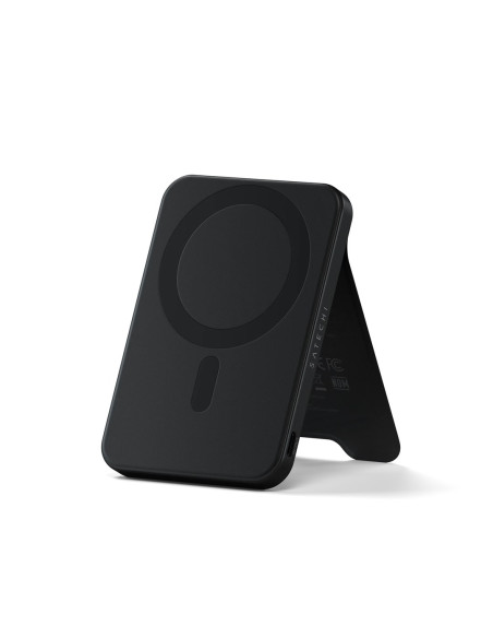 Satechi Onthego Powerbank 5K - Magnetyczny Powerbank Z Podstawką 5K Mah Kompatybilny Z Magsafe I Qi2 (Black)
