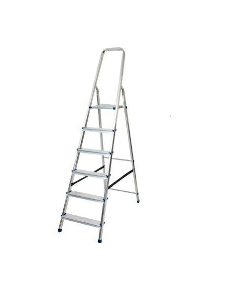 Drabina Aluminiowa Awtools Wolnostojąca 6 Stopni 150 Kg