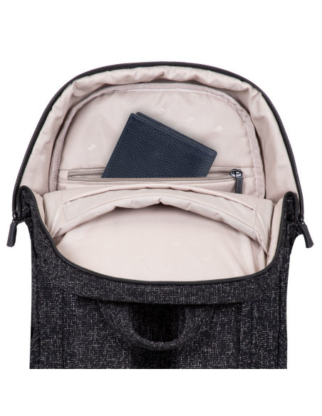 Rivacase Plecak Na Laptop 13,3" Anvik, Czarny, Z Materiału Wodoodpornego