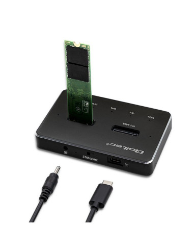 Stacja Dokująca Dysków Ssd M.2 Nvme Sata Usb-C Dual 2 X 2Tb