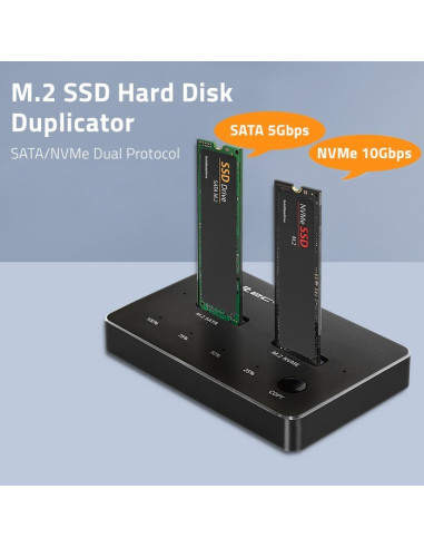 Stacja Dokująca Dysków Ssd M.2 Nvme Sata Usb-C Dual 2 X 2Tb