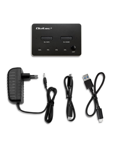 Stacja Dokująca Dysków Ssd M.2 Nvme Sata Usb-C Dual 2 X 2Tb