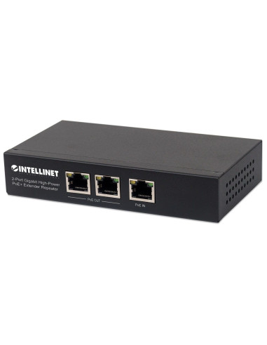 Intellinet 561266 Łącza Sieciowe Nie Zarządzany Gigabit Ethernet (10/100/1000) Obsługa Poe Czarny