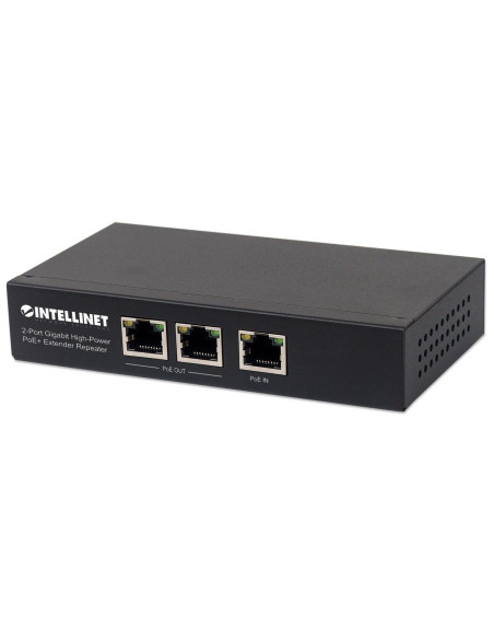 Intellinet 561266 Łącza Sieciowe Nie Zarządzany Gigabit Ethernet (10/100/1000) Obsługa Poe Czarny