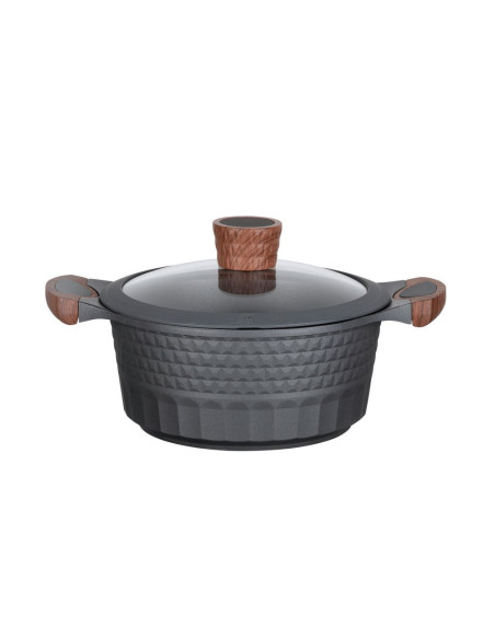 Resto Kitchenware Capella 2,6 L Okrągły Czarny, Drewno