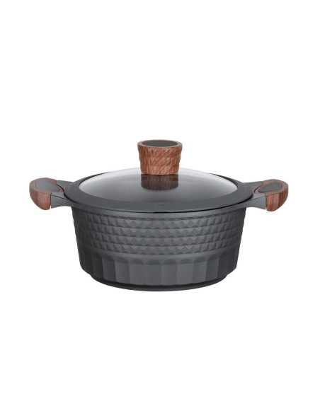 Resto Kitchenware Capella 2,6 L Okrągły Czarny, Drewno