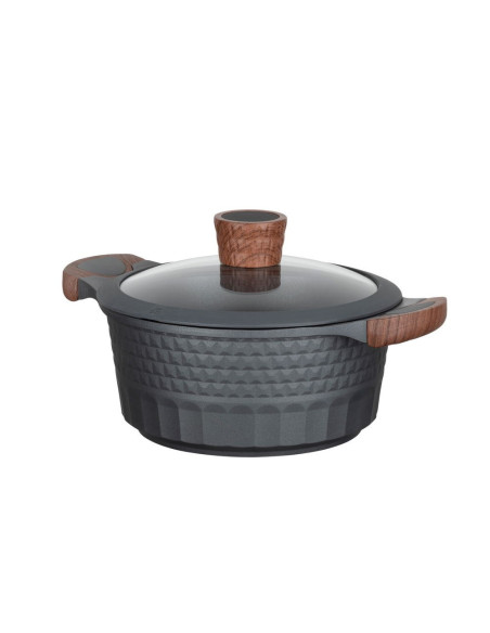 Resto Kitchenware Capella 2,6 L Okrągły Czarny, Drewno
