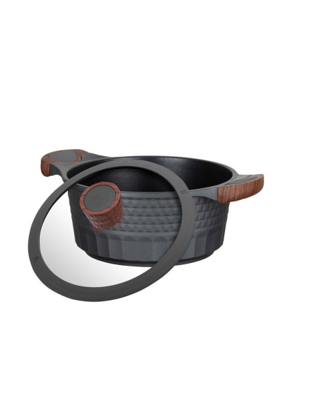 Resto Kitchenware Capella 2,6 L Okrągły Czarny, Drewno