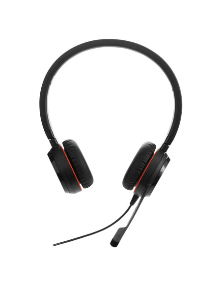 Jabra Evolve 20 Se Zestaw Słuchawkowy Przewodowa Opaska Na Głowę Biuro/Centrum Telefoniczne Usb Type-C / Usb Type-A Czarny