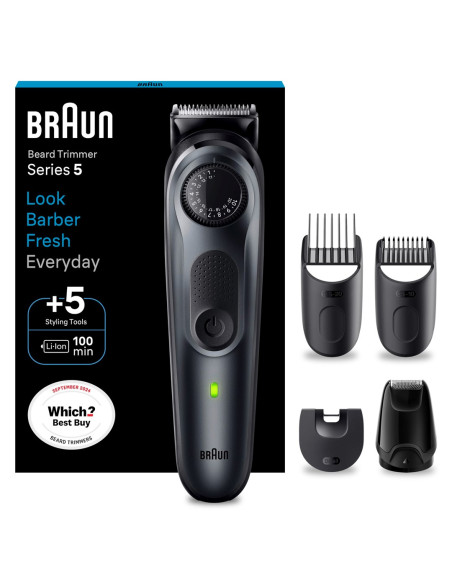 Dzwonek Braun | Trymer Do Brody | Bt5420 Seria 5 | Bezprzewodowy | Liczba Stopni Długości: 40 | Czarny