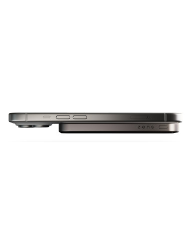 Zens Slim Qi2 Aluminium Powerbank - Magnetyczny Powerbank 5000 Mah Kompatybilny Z Magsafe I Qi2 (Black)