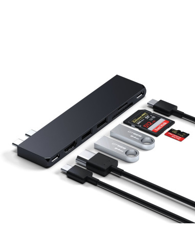 Satechi St-Hucphsd Stacja Dok. Do Notebooka I Replikator Portów Usb 3.2 Gen 2 Type-C