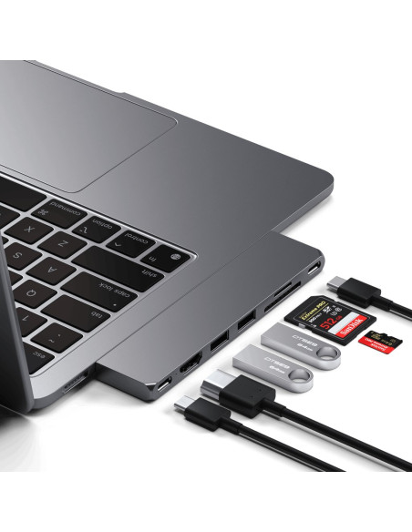 Hub Satechi Type-C Pro Hub Slim Gwiezdna Szarość - Smukła Obudowa
