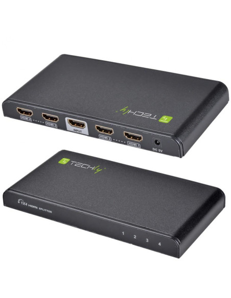 Rozgałęziacz Telewizyjny Techly Idata Hdmi-4K4 4X Hdmi