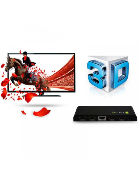 Rozgałęziacz Telewizyjny Techly Idata Hdmi-4K4 4X Hdmi