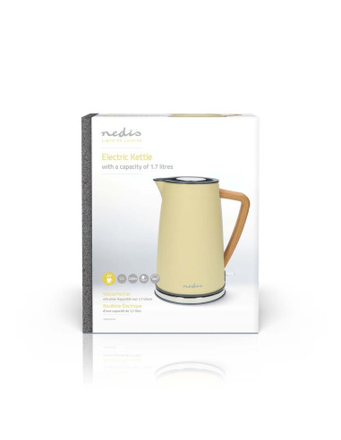 Czajnik Elektryczny Nedis Kawk510Eyw 1.7L Żółty