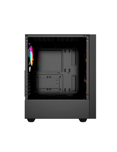 Gembird Obudowa Fornax 4000 Midi-Tower (2X Usb 3.0, 1X Usb 2.0, Hd Audio, Szklany Panel Boczny, Podświetlenie Argb) Czarna