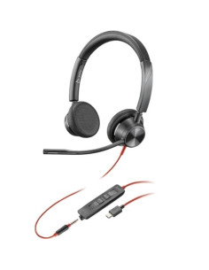 Poly Blackwire 3325 Stereo Usb-C Headset +3.5Mm Plug +Usb-C/A Adapter 2