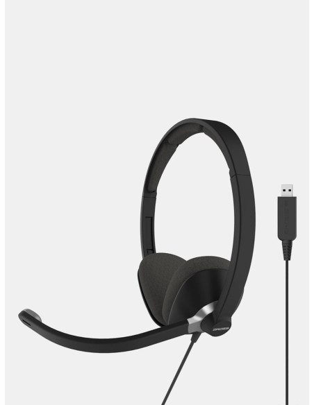 Koss Usb Communication Headsets Cs300 Przewodowy Mikrofon Nauszny Z Redukcją Szumów Czarny