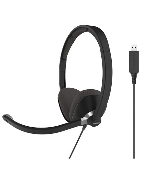 Koss Usb Communication Headsets Cs300 Przewodowy Mikrofon Nauszny Z Redukcją Szumów Czarny
