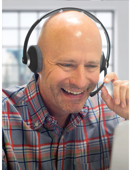 Koss Usb Communication Headsets Cs300 Przewodowy Mikrofon Nauszny Z Redukcją Szumów Czarny