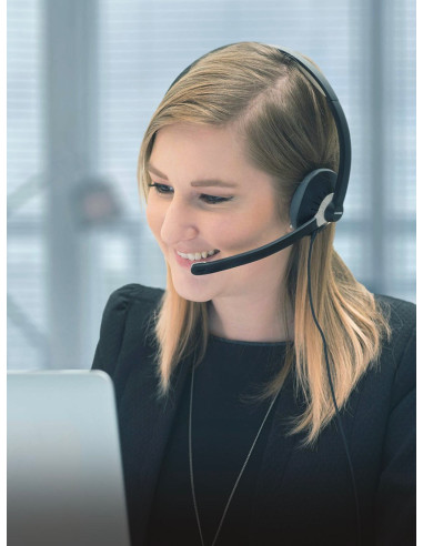 Koss Usb Communication Headsets Cs300 Przewodowy Mikrofon Nauszny Z Redukcją Szumów Czarny