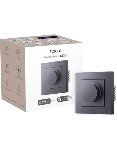 Aqara Dimmer Switch H2 Eu Szary Ściemniacz Światła Z Pokrętłem Kd-R01D-G