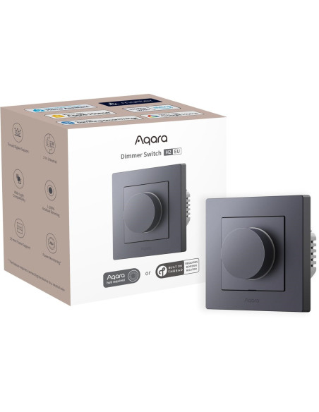 Aqara Dimmer Switch H2 Eu Szary Ściemniacz Światła Z Pokrętłem Kd-R01D-G