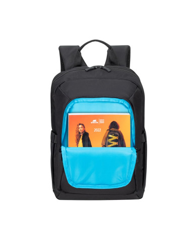 Rivacase Plecak Na Laptop 13,3-14 Alpendorf Eco, Czarny, Materiał Wodoodporny, Eko Rpet, Kieszenie Na Smartfon, Dokum.,Akces.