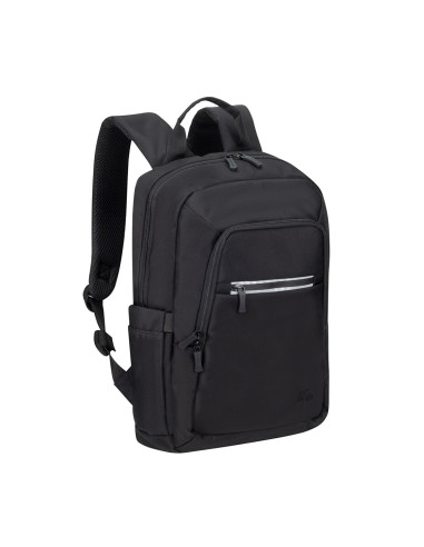 Rivacase Plecak Na Laptop 13,3-14 Alpendorf Eco, Czarny, Materiał Wodoodporny, Eko Rpet, Kieszenie Na Smartfon, Dokum.,Akces.