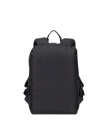 Rivacase Plecak Na Laptop 13,3-14 Alpendorf Eco, Czarny, Materiał Wodoodporny, Eko Rpet, Kieszenie Na Smartfon, Dokum.,Akces.