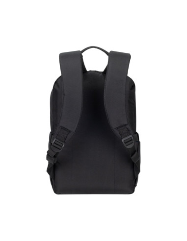 Rivacase Plecak Na Laptop 13,3-14 Alpendorf Eco, Czarny, Materiał Wodoodporny, Eko Rpet, Kieszenie Na Smartfon, Dokum.,Akces.