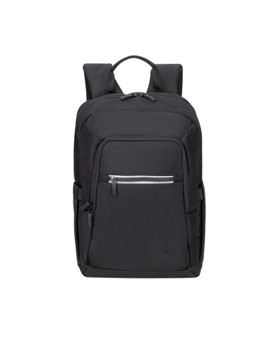 Rivacase Plecak Na Laptop 13,3-14 Alpendorf Eco, Czarny, Materiał Wodoodporny, Eko Rpet, Kieszenie Na Smartfon, Dokum.,Akces.