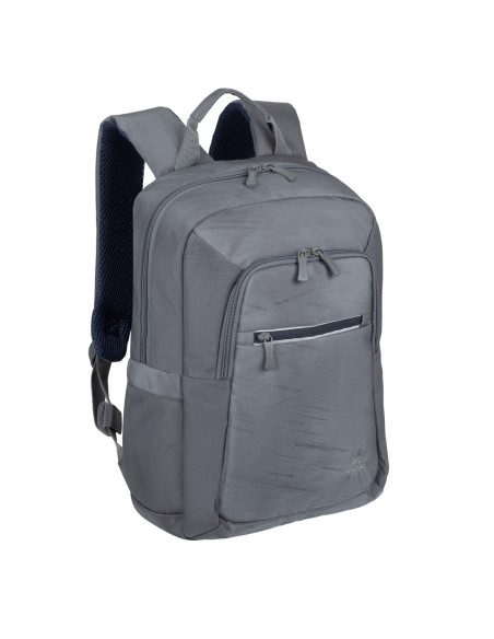 Rivacase Plecak Na Laptop 13,3-14" Alpendorf Eco, Szary, Materiał Wodoodporny, Eko Rpet, Kieszenie Na Smartfon, Dokum.,Akces.