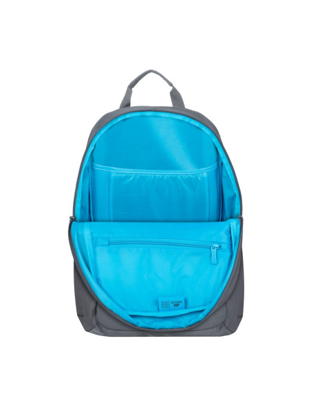 Rivacase Plecak Na Laptop 13,3-14" Alpendorf Eco, Szary, Materiał Wodoodporny, Eko Rpet, Kieszenie Na Smartfon, Dokum.,Akces.