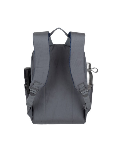 Rivacase Plecak Na Laptop 13,3-14" Alpendorf Eco, Szary, Materiał Wodoodporny, Eko Rpet, Kieszenie Na Smartfon, Dokum.,Akces.