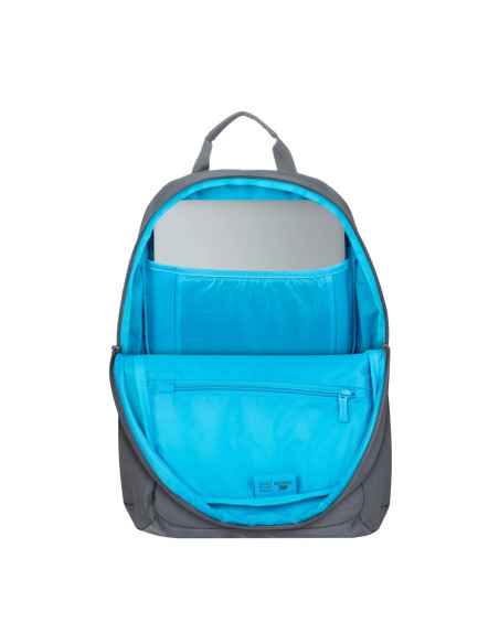 Rivacase Plecak Na Laptop 13,3-14" Alpendorf Eco, Szary, Materiał Wodoodporny, Eko Rpet, Kieszenie Na Smartfon, Dokum.,Akces.