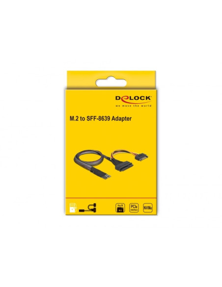 Adapter Nvme Delock M.2 Key M Zu U.2 Sff-8639 Nvme Adapter 50Cm