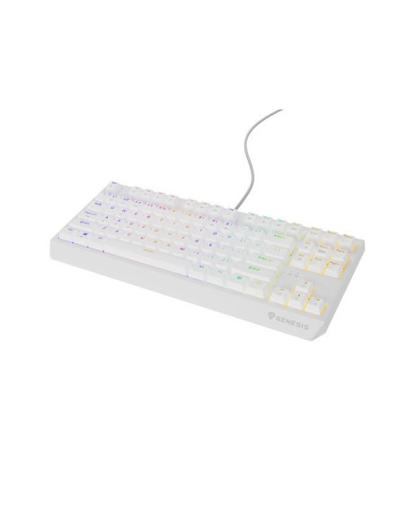 Klawiatura Genesis Thor 230 Tkl Gaming Usb Qwerty Us English Biały