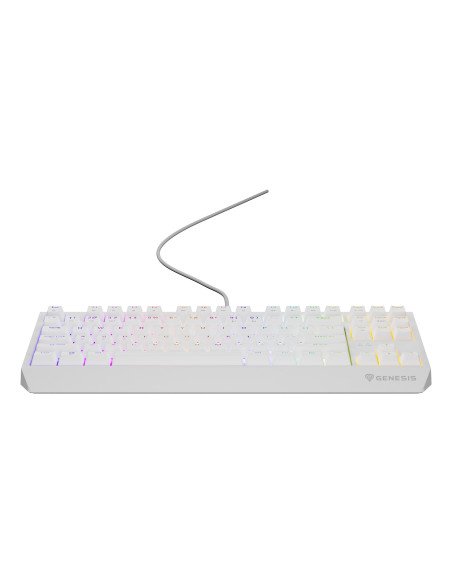 Klawiatura Genesis Thor 230 Tkl Gaming Usb Qwerty Us English Biały