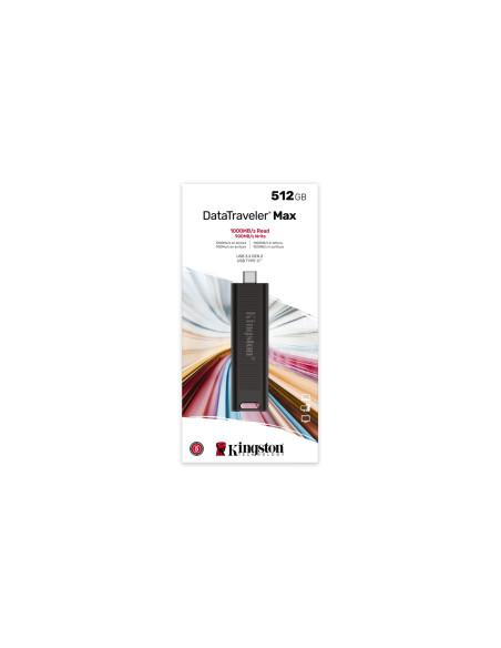 Kingston Technology Datatraveler Max Pamięć Usb 512 Gb Usb Type-C 3.2 Gen 2 (3.1 Gen 2) Czarny