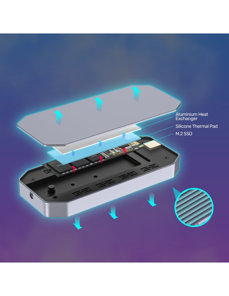 Unitek Solidforce Spectrum Obudowa Ssd Szary M.2