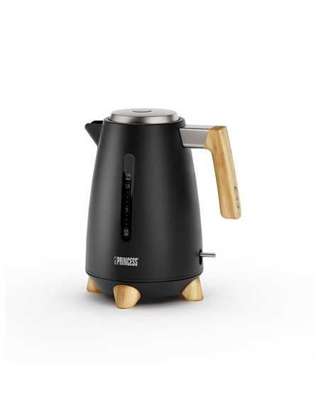 Czajnik Princess Pure | 236061 | Elektryczny | 3000 W | 1,7 L | Stal Nierdzewna | Podstawa Obrotowa 360° | Czarny