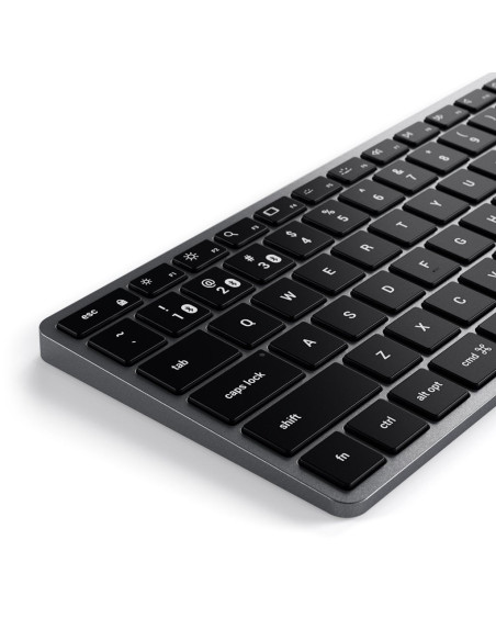 Klawiatura Satechi Slim X1 - Klawiatura Bluetooth Do Trzech Urządzeń Usb-C Us (Space Gray)
