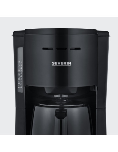 Ekspres Do Kawy Severin Ka 9307 Z 2 Termosami 1000W Czarny