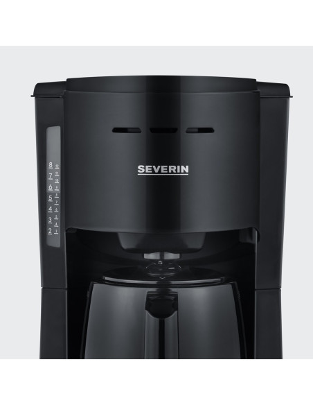 Ekspres Do Kawy Severin Ka 9307 Z 2 Termosami 1000W Czarny